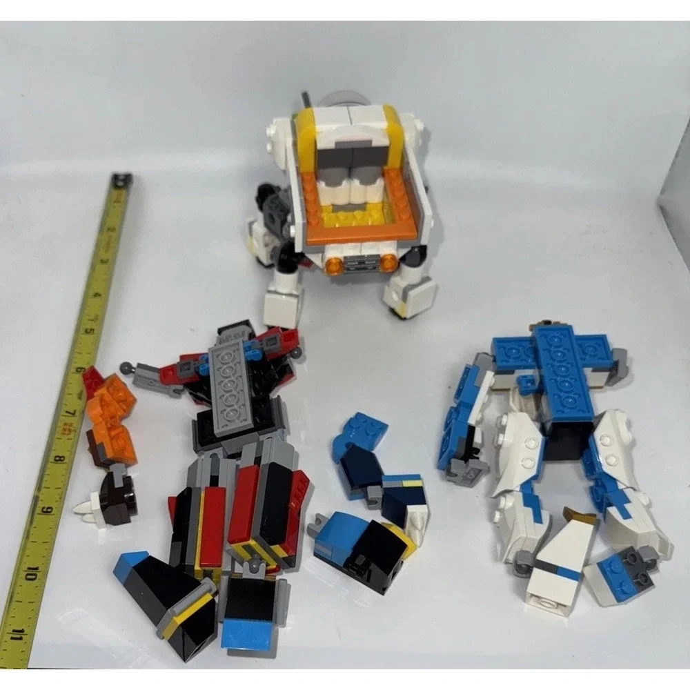 LEGO Creator and Ninjago Mechs, three sets.